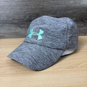 Under Armour Hat Cap‎ Strap Back Womens Gray Heather Run Running Athletic Gym
